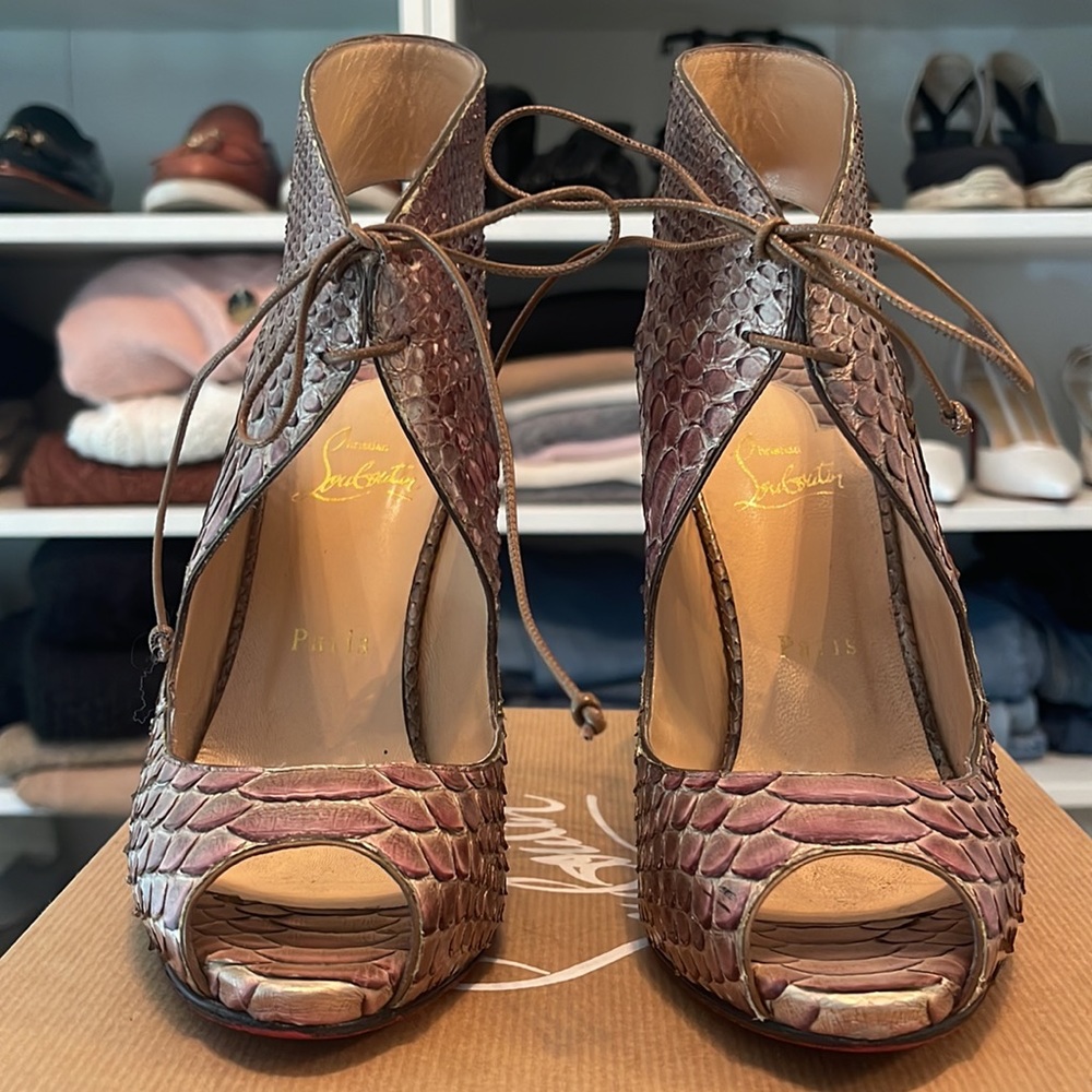 Christian Louboutin Python Heels - Picture 5 of 13